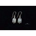 Silver Earrings With Ancient Roman Glass Made in Israel